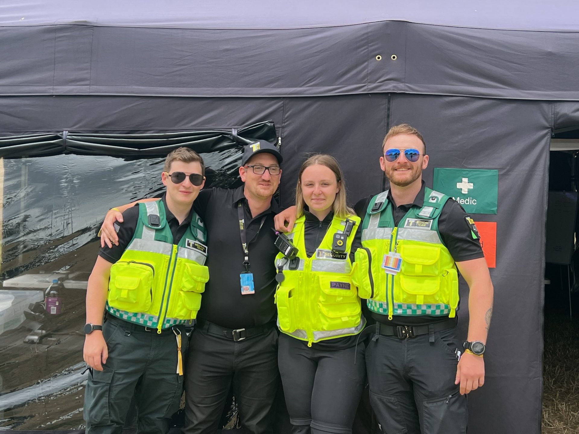 Tier 1 Solutions security and medical staff on site